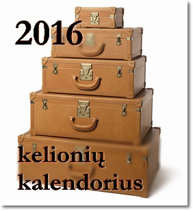 2016 metu kelioniu kalendorius