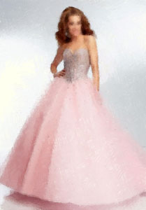 Rožinė suknia